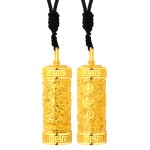 999 Pure Gold Manjusri Guardian Pendant - Rabbit Zodiac Birth Buddha